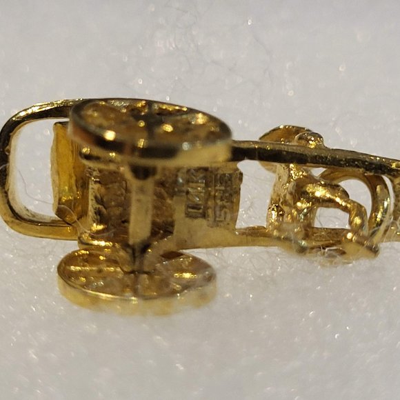 14K Gold Rickshaw Pendant - Picture 8 of 10
